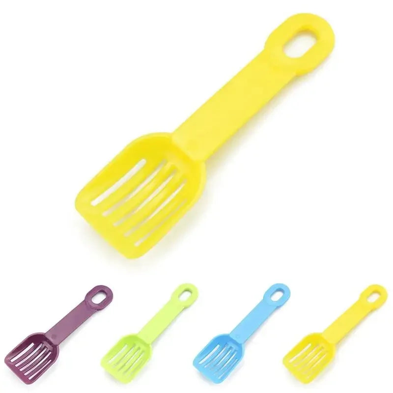 1pc Hamster Litter Scoop Solid Color Plastic Hamster Scooper Small Pet Litter Sand Scoop Pet Cleaning Hamster Supplies