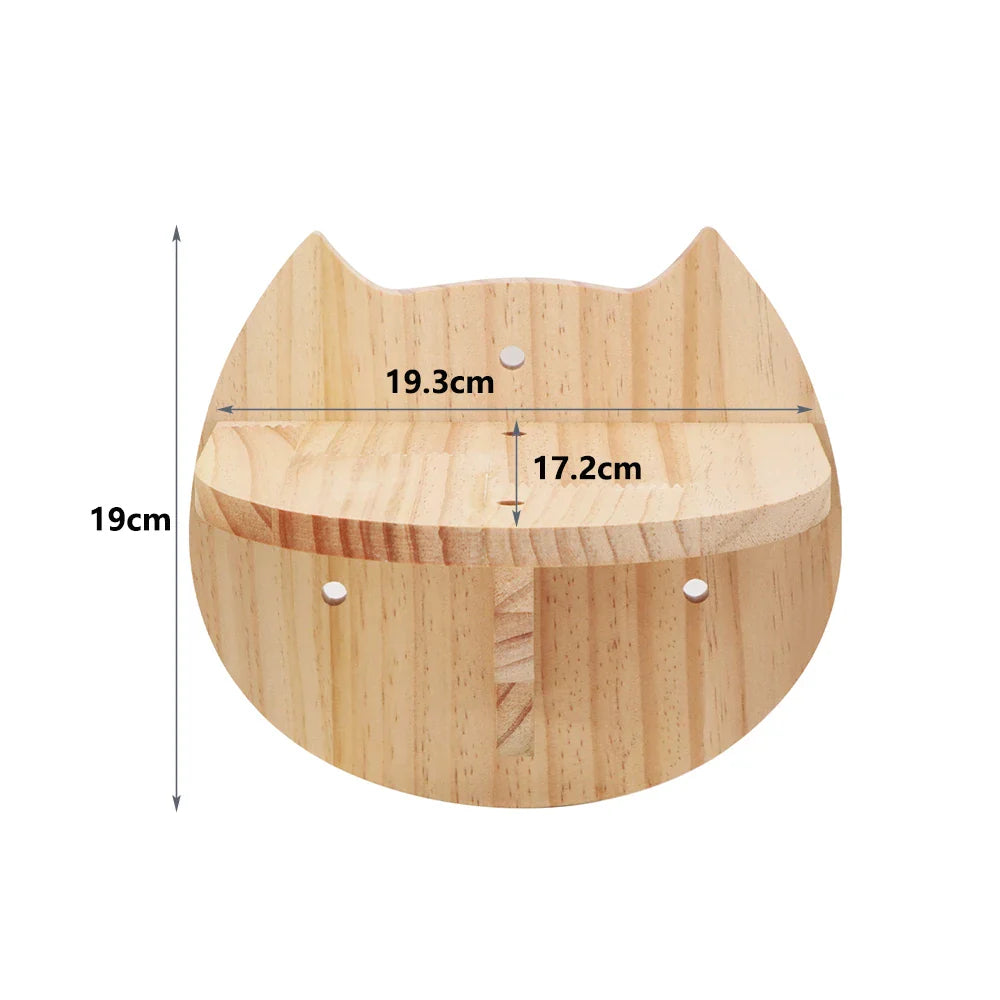 Cat Shelves and Perches for Wall Cats Moon Hammock Wall Mounted Climbing Shelf with Sisal Scratching and Step Bed Furniture