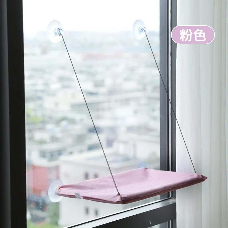 Cat Window Hammock Cat Safety Sunny Bed with Durable Heavy Duty Suction Cups Cats Sleeping Space Saving Window Mounted Cat Bed