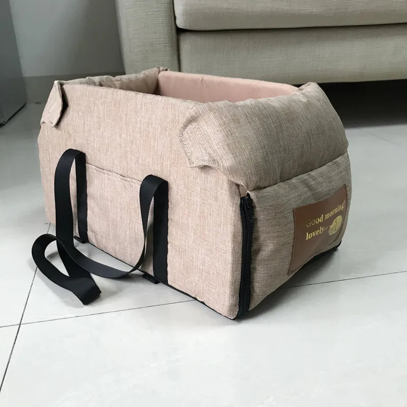 Dog Car Seat Bed Car Central Dog Car Seat Bed Portable Dog Carrier for Small Dogs Cats Safety Travel Bag Dog Accessories