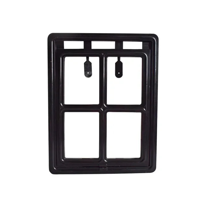 Pet Screen Door Home Lockable Cat Screen Door Plastic Pet Dog Door for Mosquito Proof Screen Window Security Flap Gate Dog Fence