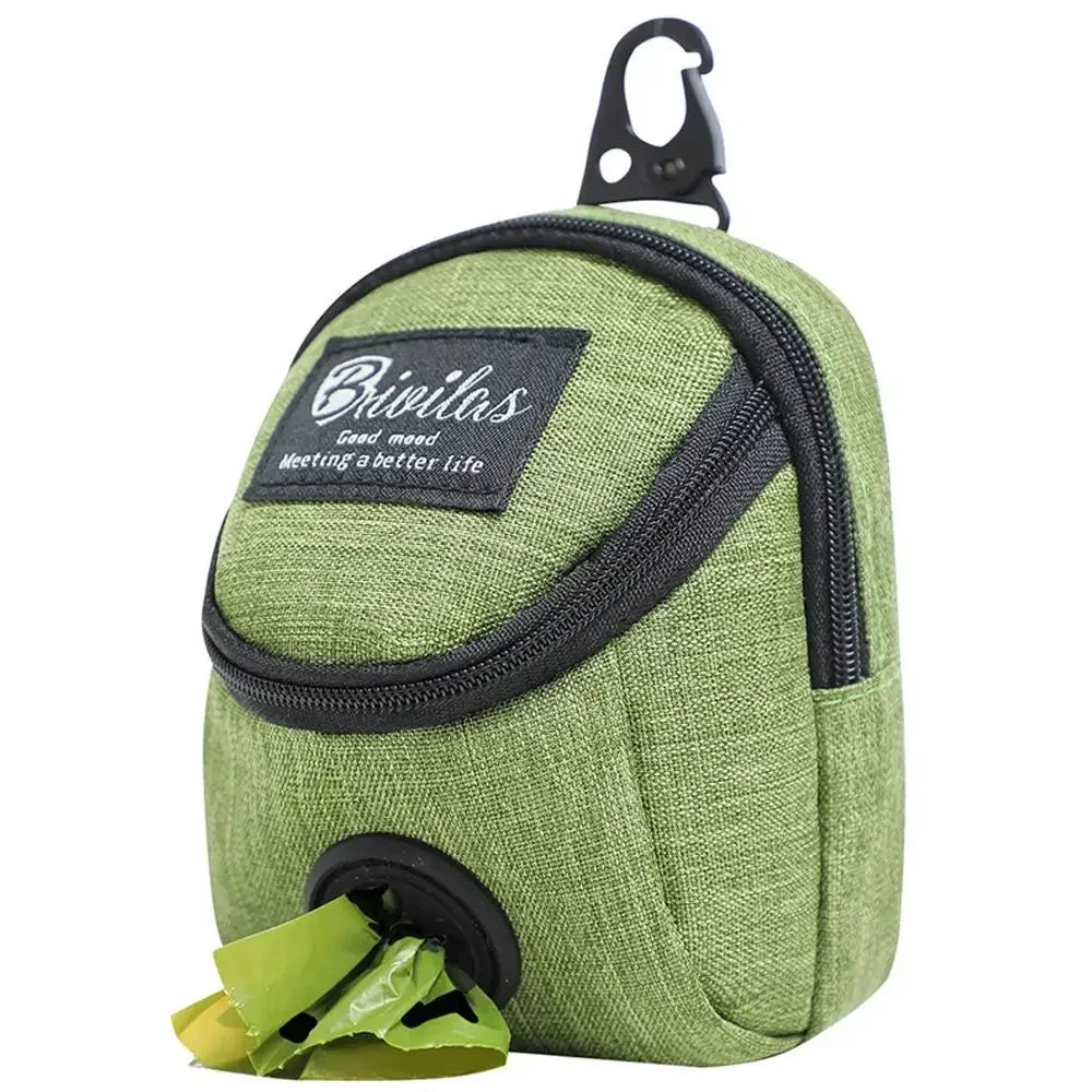 Portable Training Treat  Outdoor Pet Dog Treat Pouch Puppy Snack Reward Waist Bag Poop Bag Dog Carriers Bags