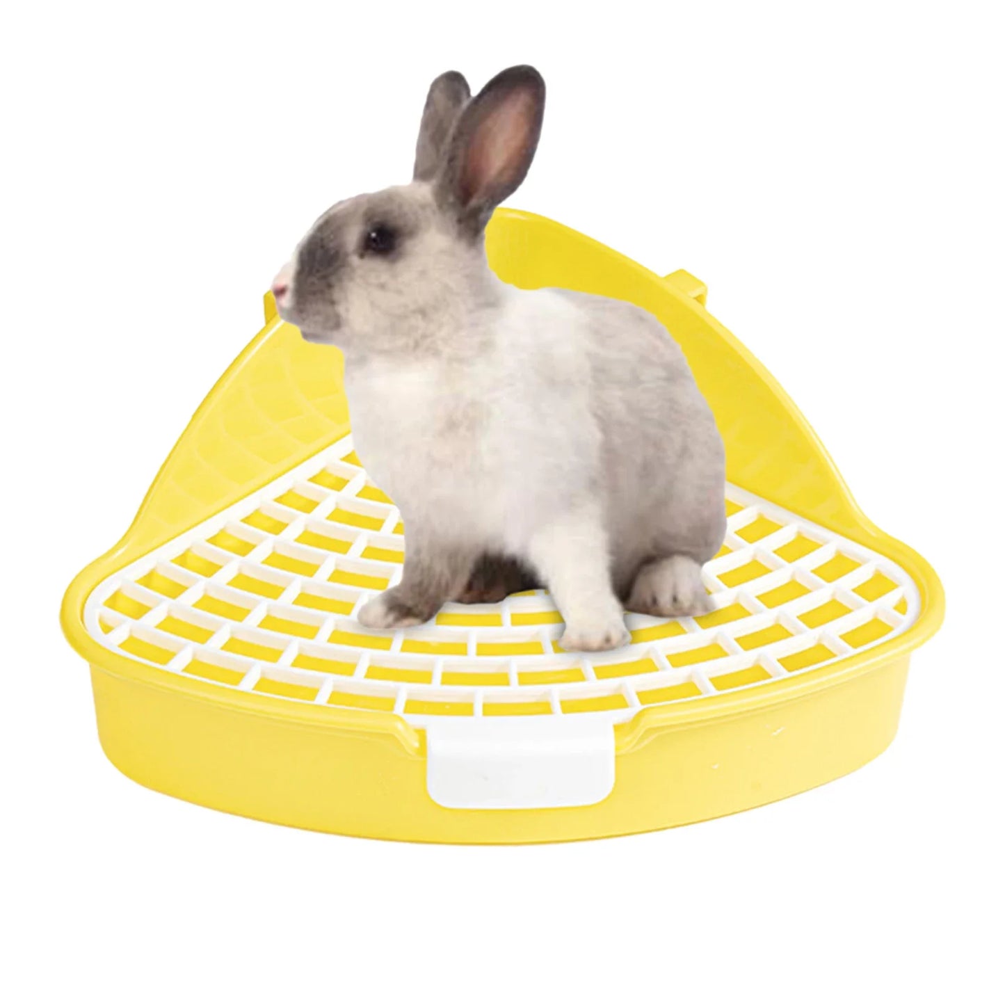 Rabbit Litter Tray Toilet Animal Potty Trainer Bunnies Corner Toilet Box for Ferret Hamster Dragon Cat Guinea Pig Dutch Supplies