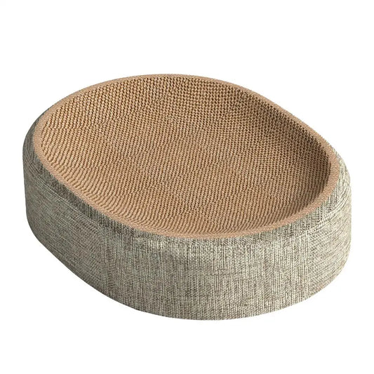 Cat Scratcher Oval Cat Scratch Pad Bowl Nest Multifunctional Pet Sleeping Mat Cat Scratcher Pad Pet Bed Durable Cat Scratcher