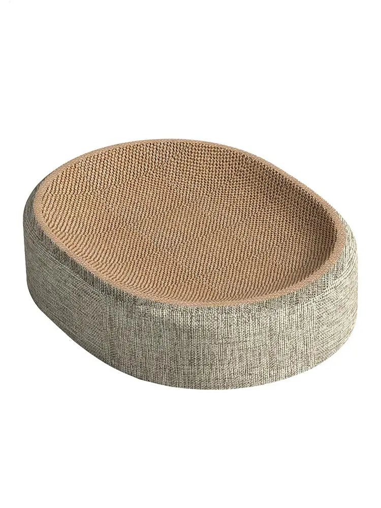 Cat Scratcher Oval Cat Scratch Pad Bowl Nest Multifunctional Pet Sleeping Mat Cat Scratcher Pad Pet Bed Durable Cat Scratcher