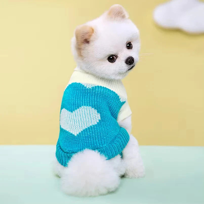 Soft Warm Dog Sweater Winter Dog Clothes for Chihuahua Bichon Knitting Sweater Small Medium Dogs Cats Puppy Coat Pet Apparel