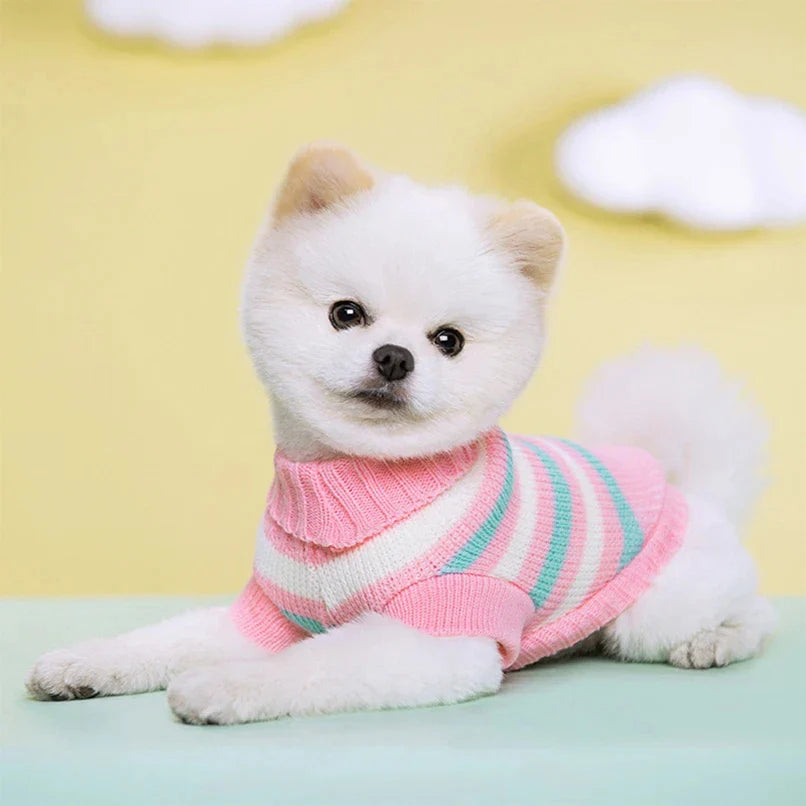 Soft Warm Dog Sweater Winter Dog Clothes for Chihuahua Bichon Knitting Sweater Small Medium Dogs Cats Puppy Coat Pet Apparel