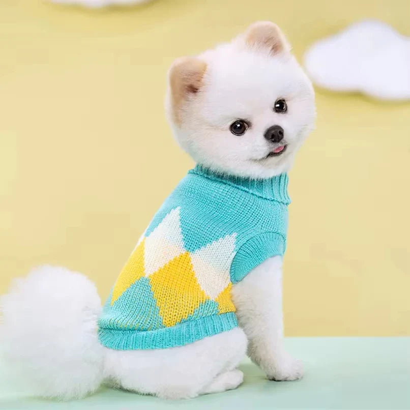 Soft Warm Dog Sweater Winter Dog Clothes for Chihuahua Bichon Knitting Sweater Small Medium Dogs Cats Puppy Coat Pet Apparel